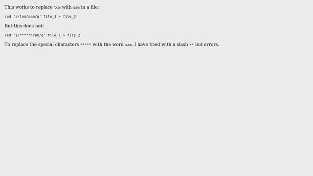 Unix & Linux: Using sed to replace special characters (2 Solutions!!) смотреть онлайн
