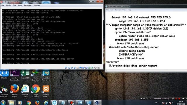 Cara Install DHCP server di debian 6 dan Mengatasi troubleshootingnya смотреть онлайн