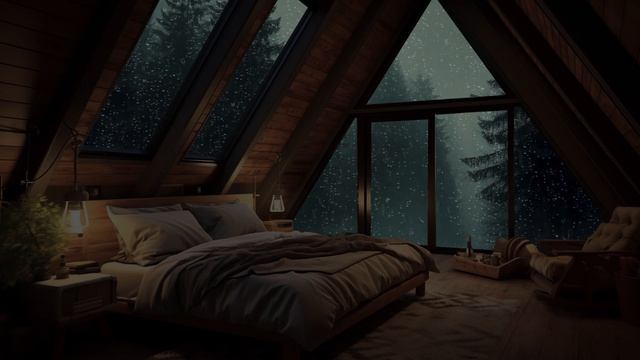 Forget Anxiety, Sleep Better with Rain Sound on Window - Rain's Embrace for Unwinding and Meditatio смотреть онлайн