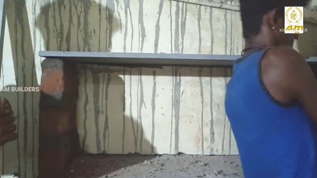 Kadappa Stone Slab Cupboard Work in Kitchen 4 feet length 1 feet wide | Low Cost Kitchen Cupboard смотреть онлайн