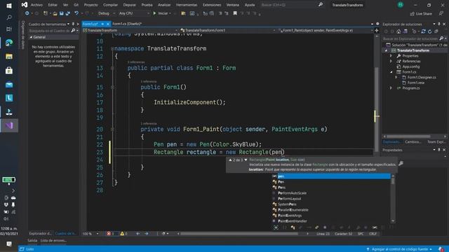 Graficación - TranslateTransform смотреть онлайн