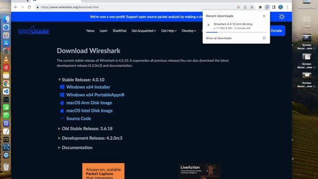 Wireshark Installation on MAC смотреть онлайн