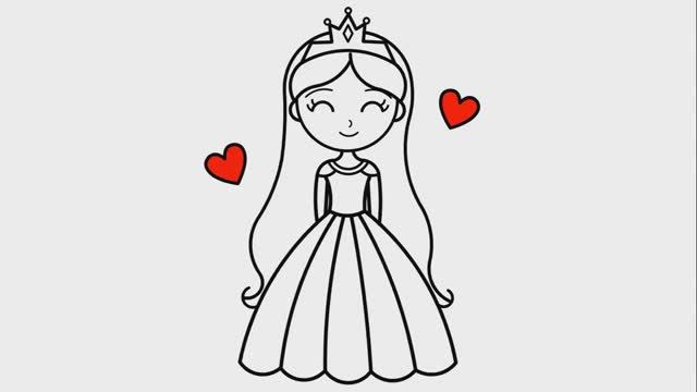КАК ЛЕГКО НАРИСОВАТЬ красивую ПРИНЦЕССУ смотреть онлайн