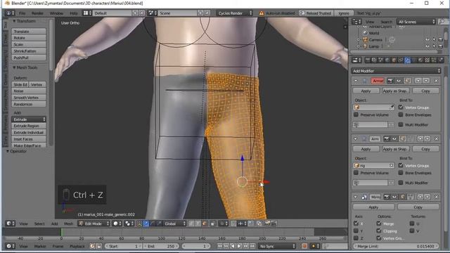 Blender Tutorial: How to make an Anime pants. 3D cloth / clothing / clothes смотреть онлайн
