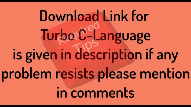 Download Turbo C-Language | PC Downloads | Required Tips смотреть онлайн