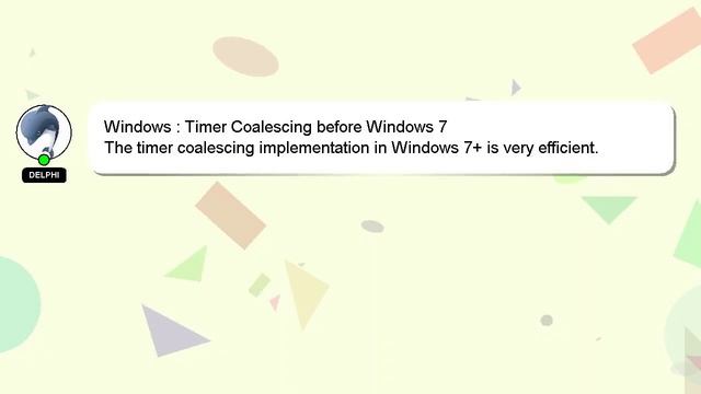 Windows : Timer Coalescing before Windows 7 смотреть онлайн