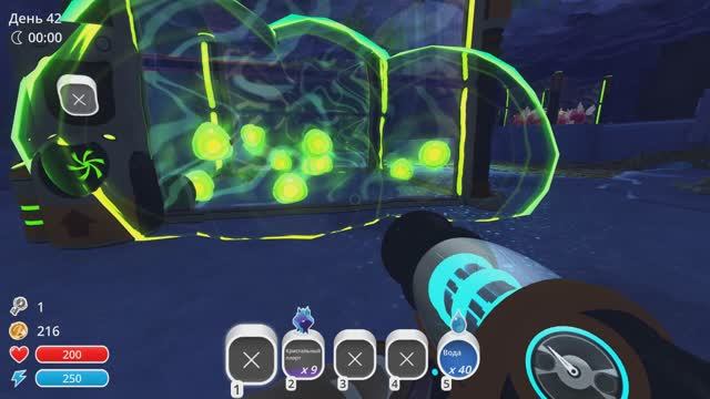SlimeRancher 4 Добывание кристальных, салатовых слаймов.