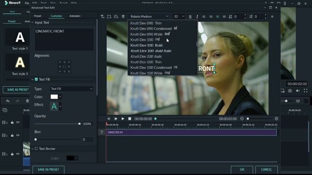 FILMORA 9 | HOW TO MAKE CINEMATIC FONTS TEXT EFFECT | SKF ! смотреть онлайн