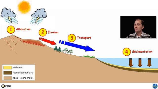 Le cycle des roches sédimentaires (par Yann Hautevelle) смотреть онлайн