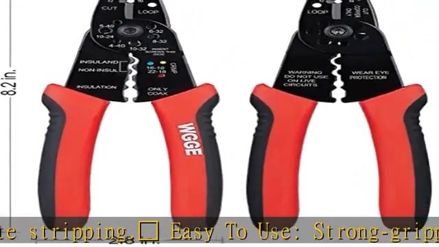 WGGE WG-015 Professional 8-inch Wire Stripper / wire crimping tool, Wire Cutter, Wire Crimper, Cabl смотреть онлайн