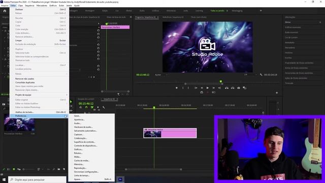 MUDANDO a COR DA INTERFACE do Adobe Premiere - Deixe seu ambiente de trabalho com ESTILO! смотреть онлайн