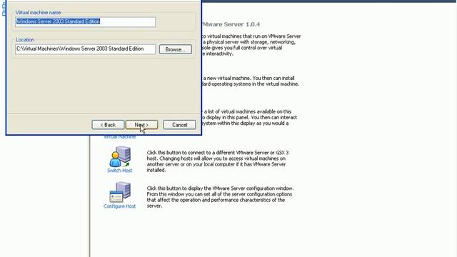 Create A Virtual Server on VMware Server 1.0.4 смотреть онлайн