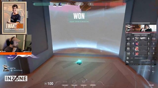 SUNSET! FNATIC DERKE CLOVE! VALORANT POV GAMEPLAY смотреть онлайн