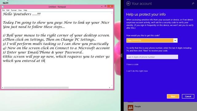 How to link your Microsoft account to windows 8 | 8.1 [Tutorial] смотреть онлайн