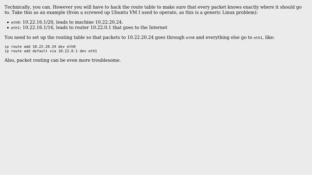 Raspberry Pi: Can I have same static IP for wlan0 AND eth0? (3 Solutions!!) смотреть онлайн