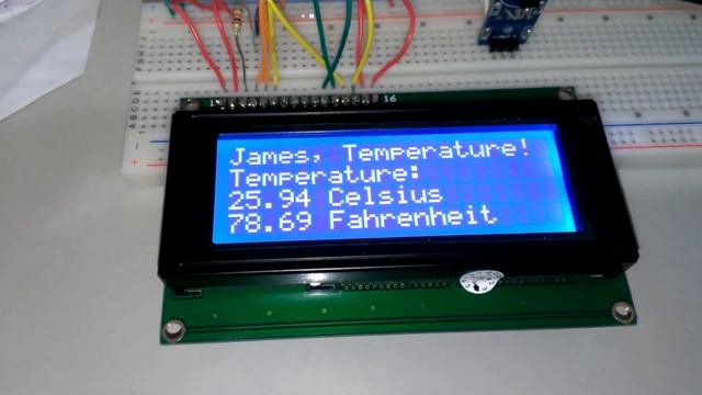 LCD & Thermometer for Arduino смотреть онлайн