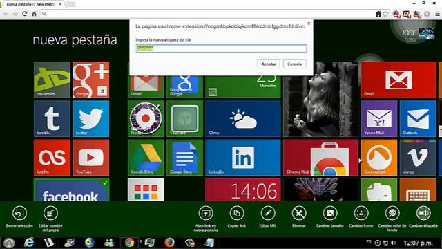 COMO CAMBIAR EL ESTILO DE GOOGLE CHROME A WINDOWS 8 смотреть онлайн