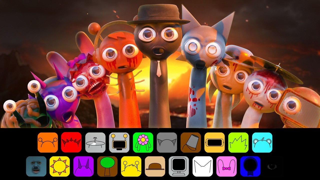 ЗД СПРУНКИ, 2 фаза #2 (Sprunki Incredibox) смотреть онлайн