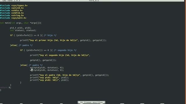 Explicación de la función Fork() - Linux смотреть онлайн