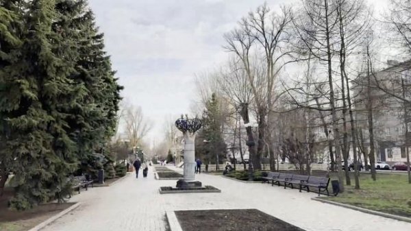 [Eng] Donetsk Donbas Arena / How Donetsk residents live today / Shcherbakov Park / Pushkin Boulevard