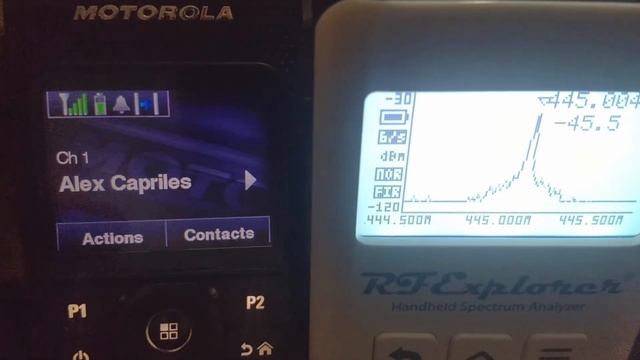 Motorola Radio Mototrbo (RSSI MODE) Vs Rigol & RF Explorer - Signal Test смотреть онлайн