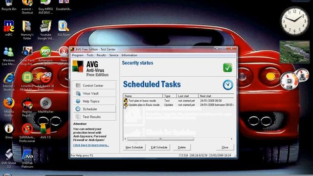 AVG ( Disabling a Scheduled daly scan) смотреть онлайн