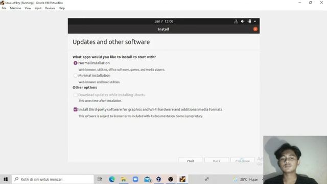 Tutorial menginstall Linux Ubuntu menggunakan virtualbox смотреть онлайн