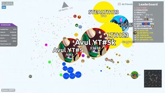 AGAR.IO SERVER TAKEOVER WITH BOTS #375 || OP-BOTS.COM смотреть онлайн
