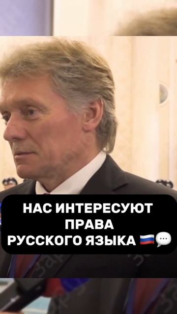 Нас интересуют права русского языка! #россия #политика #песков смотреть онлайн