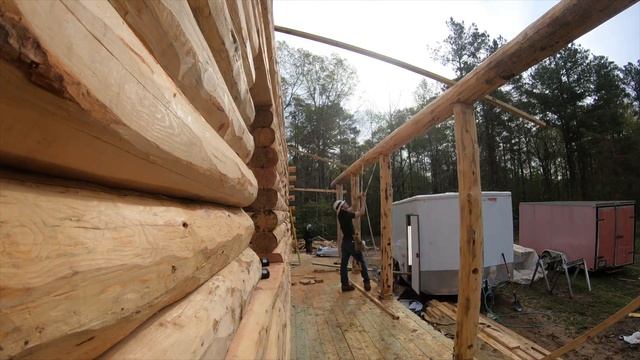 Log Cabin Roof And Windows- Meadowlark’s Green Valley Rancher In Mississippi смотреть онлайн