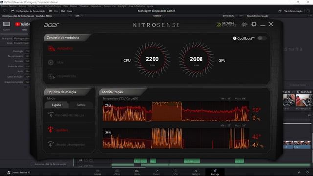 Como ativar placa de vídeo dedicada notebook e o funcionamento do NitroSense - Acer Nitro 5 смотреть онлайн