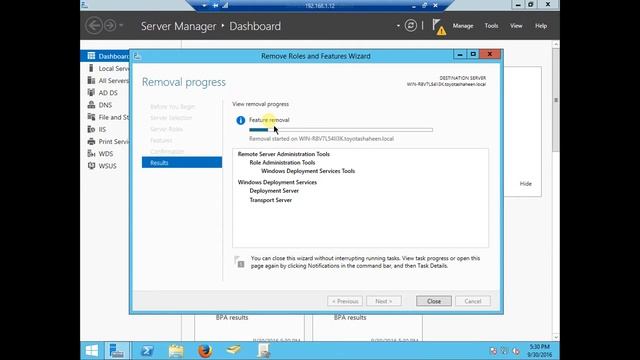 Remove WDS role from Server 2012 video by Babar Sabar смотреть онлайн