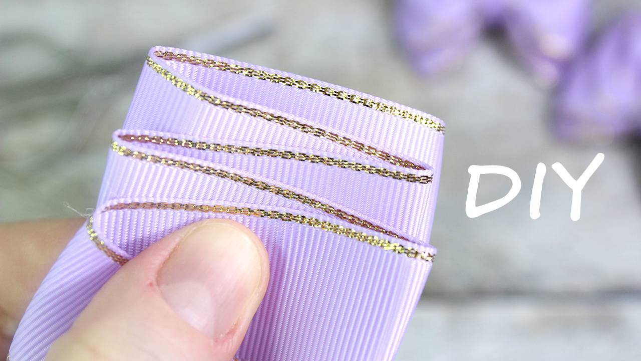 Банты из 4 одинаковых отрезков ленты. Как сделать маленькие банты для девочки смотреть онлайн