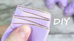 Банты из 4 одинаковых отрезков ленты. Как сделать маленькие банты для девочки