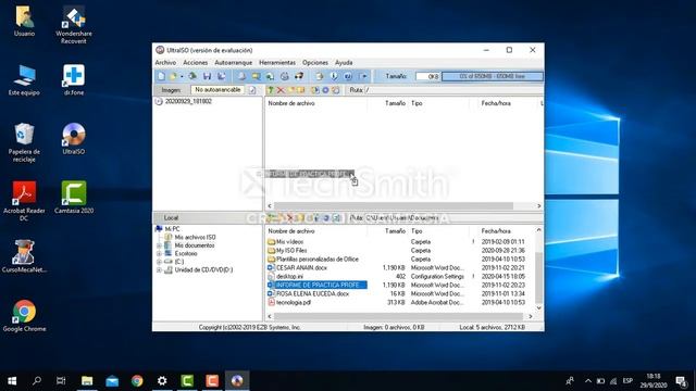 Como crear un archivo con datos usando Ultra Iso смотреть онлайн