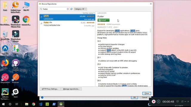 How to Install Flutter and Dart Plugins in Android Studio (without opening a project) смотреть онлайн