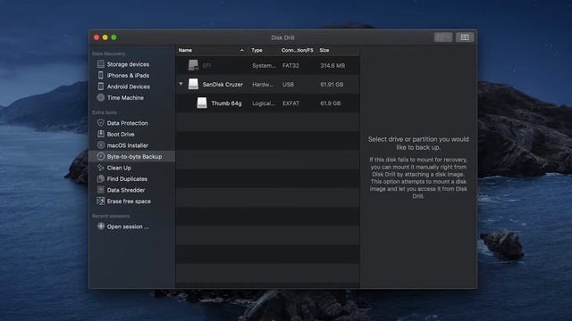 Byte-to-Byte DMG Backup using Disk Drill 4 for Mac смотреть онлайн