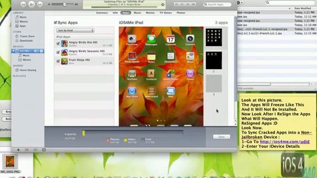 How-To Sync Cracked Apps into a Non-Jailbroken Device !! смотреть онлайн