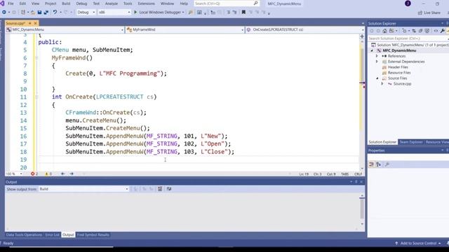 Dynamic Menu in MFC / Create Menu programatically Via CMenu Member functions смотреть онлайн
