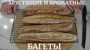 Багеты из пшеничной муки высшего сорта. На закваске.