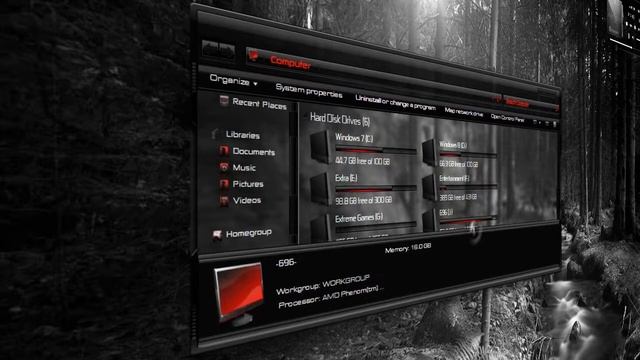 Windows 7 Theme - Spirit Red смотреть онлайн