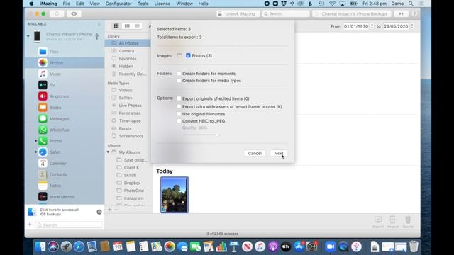 Import Photos To Photos Library Using IMazing