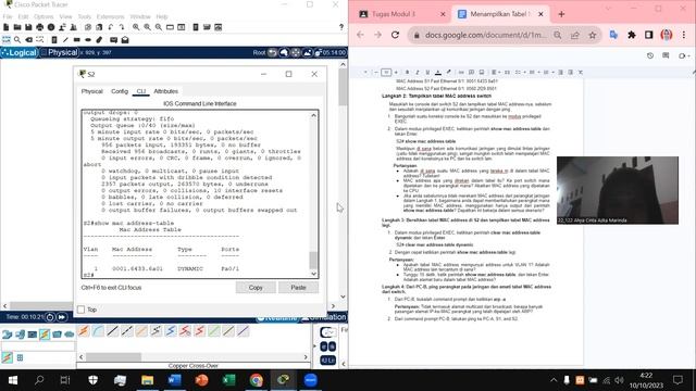 Tugas Praktikum 3_Menampilkan Tabel MAC Address Switch смотреть онлайн