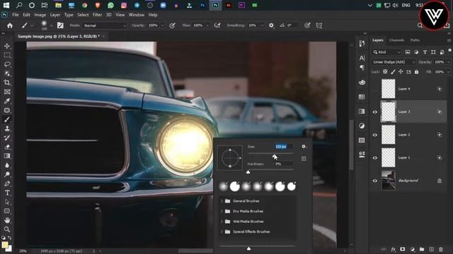 Add Realistic Glowing Light Effect | Car Headlights Glowing Effect | In Photoshop | SL PC USER смотреть онлайн
