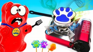 НАЖАРИЛ КОНФЕТ В ВИДЕ ТАБА ЛАПОК ЖЕЛЕЙНЫЙ МЕДВЕДЬ ВАЛЕРА