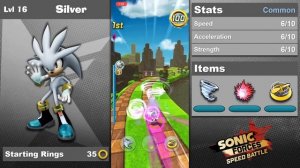 Sonic Forces Speed Battle - Silver Gameplay (Max Level)