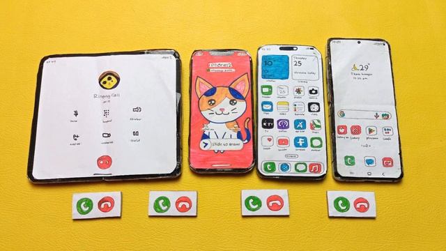 GOOGLE pixel fold/ IPHONE 12/iPhone 15/ z flip 4, incoming call with external buttons смотреть онлайн