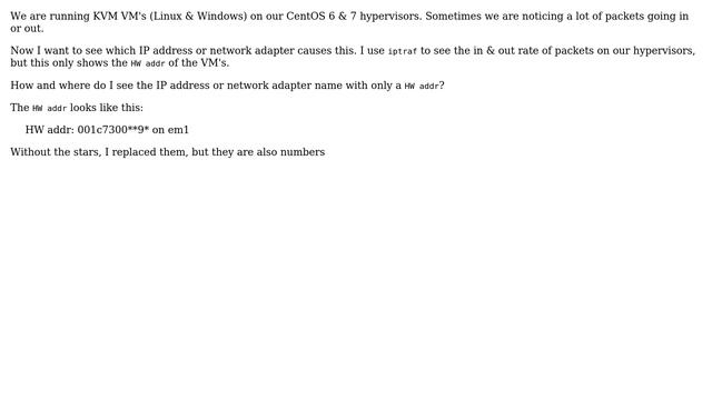 DevOps & SysAdmins: CentOS 6 - Find KVM VM with HW addr смотреть онлайн