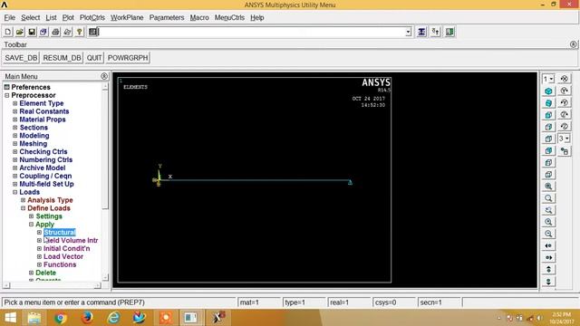 How to solve Beam with UDL using Ansys 14.5 смотреть онлайн