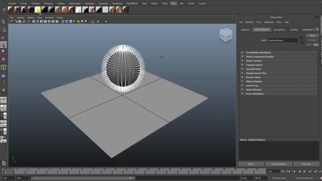 Maya tutorial : How to create fur in Autodesk Maya смотреть онлайн